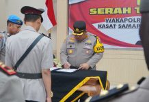 Serah Terima Jabatan Wakapolres hingga Kapolsek Winongan Digelar di Mapolres Pasuruan