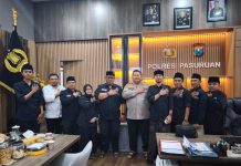 Kapolres Gandeng Pagar Nusa Bangil Jaga Kondusivitas Pasuruan