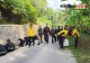 Polres Blitar Kota Gandeng Perguruan Silat Bersihkan Lingkungan Sambut Hari Bhayangkara ke -79