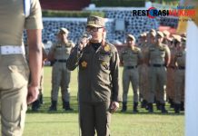Apel Pagi Hari Terakhir Retret IPDN: Wamendagri Bima Kenakan Seragam Satpol PP dan Ingatkan Kewenangan Kepala Daerah Tegakkan Perda
