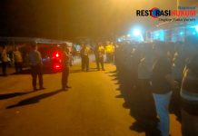 Polisi Pertebal Pengamanan Pengesahan 354 Warga Baru PSHT Cab.Pasuruan Berjalan Aman dan Kondusif
