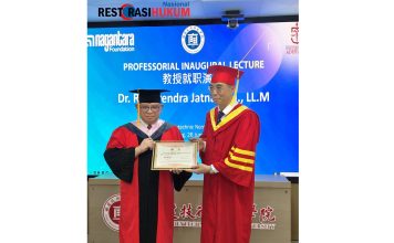 JAM-Datun R. Narendra Jatna Terima Gelar Profesor Honoris Causa Fujian Polytechnic Normal University