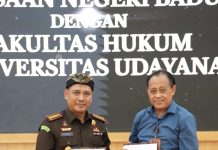 Penandatanganan Nota Kesepahaman (Mou) Antara Kejaksaan Negeri Badung Bali Dengan Fakultas Hukum Universitas Udayana Bali