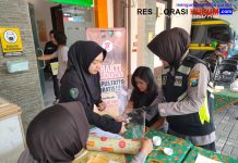 Warga Antusias Layanan Hapus Tato Gratis Polres Situbondo Sambut HUT Polwan ke – 77