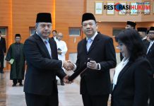 Lantik 55 Pejabat Baru, Sekjen Kemendagri Tekankan Integritas dan Dukungan terhadap Program Prioritas Presiden