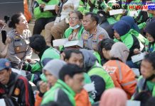 Polrestabes Surabaya dan Ratusan Ojol Doa Bersama: Harmoni untuk Alm Affan Kurniawan