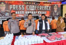 Operasi Tumpas Narkoba Semeru 2025, Polres Bondowoso Amankan 11 Tersangka Sita 10,93 Gram Sabu dan 241 Ribu Butir Okerbaya
