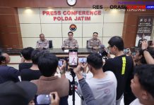 Polda Jatim Tindak Tegas Aksi Anarkis Kerugian Capai Rp124 Miliar, 580 Orang Diamankan