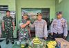 Wujudkan Solidaritas Polsek Prigen Sambangi Koramil dan Serahkan Tumpeng HUT TNI ke 80