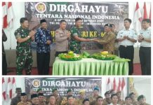 Kapolsek Purwodadi menghadiri Tasyakuran Pepabri HUT ke-66