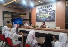 Cegah Pelajar Terlibat Tindak Pidana, Satbinmas Polres Pasuruan Lakukan Go To School di SMKN 1 Beji