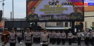 Polres Lamongan Kukuhkan Pamapta: Wujud Komitmen Polri Tingkatkan Pelayanan dan Kepercayaan Publik