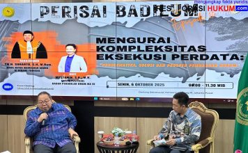 Perisai Badilum, Kupas Kompleksitas Eksekusi Perdata Bersama Wakil Ketua MA Bid. Yudisial