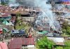 Quick Respon Polri Bantu Padamkan Kebakaran di Kodam Lama Jayapura