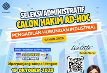 Pendaftaran & Pengusulan Calon Hakim Ad Hoc PHI 2025 Diperpanjang, Ayo Daftar!