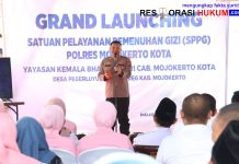 Kapolres Mojokerto Kota Resmikan SPPG Dukung Penuh Program Makan Bergizi Gratis