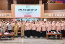 Peringati HUT Ke-26, DWP Kemendagri Gelar Layanan Kesehatan Gratis dan Bazar Pangan Murah