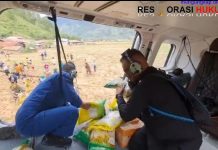 Helikopter P-3303 Tempuh Misi Kemanusiaan di Aceh Tengah