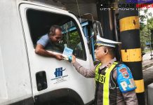 Ditlantas Polda Jatim Tertibkan Penggunaan Lajur Jalan Tol