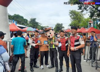 Polres Situbondo Sampaikan Pesan Kamseltibcarlantas di CFD
