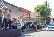 Polres Pasuruan Bersama Pemkab Pasuruan Berangkatkan Ratusan Pemudik Gratis