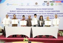 Mendagri Tandatangani SKB 7 Menteri tentang Pedoman Pemanfaatan Teknologi Digital dan Kecerdasan Artifisial