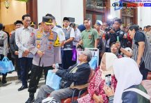 Kapolri Pantau Arus Mudik Lebaran di Stasiun Tugu Yogyakarta