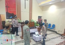 Kapolsek Purwosari Pimpin Langsung Sterilisasi di gereja GKJW Tejowangi, Jelang Peringatan Paskha 2026