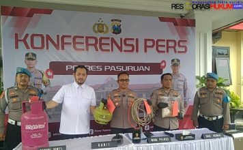 Polres Pasuruan Ungkap Kasus Penyalahgunaan LPG Subsidi, Dua Tersangka Diamankan