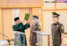 Perkuat Regenerasi Organisasi, Kejati Sumsel Lantik Pejabat Eselon III dan IV
