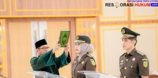 Perkuat Regenerasi Organisasi, Kejati Sumsel Lantik Pejabat Eselon III dan IV