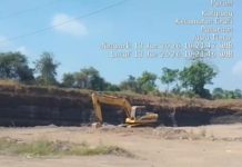 EKSKAVATOR BERAKSI DI KALIPANG GRATI PASURUAN, DUGAAN TAMBANG GALIAN C ILEGAL MERESAHKAN WARGA