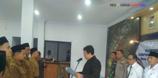 Empat perangkat Desa Pacarkeling Kejayan Resmi di Lantik