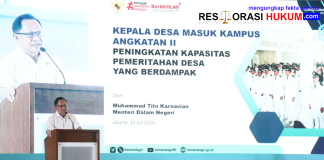 Mendagri: Kades Harus Naik Kelas agar Desa Mandiri dan Bendung Urbanisasi