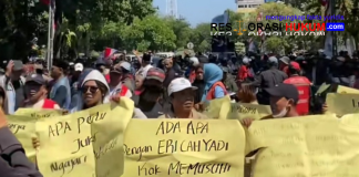 Seluruh Jukir Surabaya Demo, Netizen: Gak Onok Logat Suroboyone Blas..