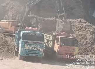 DIDUGA JUAL BELI TANAH! Aktivitas Galian di Kabuh Jombang Diangkut ke Urukan di Kudu