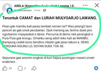 WARGA MULYOARJO LAWANG KELUHKAN BAU PARAH DI KALI, SOROT KINERJA CAMAT DAN LURAH