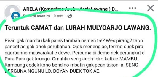 WARGA MULYOARJO LAWANG KELUHKAN BAU PARAH DI KALI, SOROT KINERJA CAMAT DAN LURAH