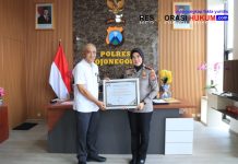 Polres Bojonegoro Raih Penghargaan Kemenkeu, Terbaik Pengelolaan DIPA di KPPN