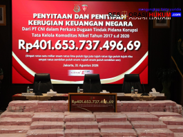 Penyidik JAM PIDSUS Terima Pengembalian Kerugian Negara Rp401,65 Miliar dari PT CNI
