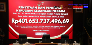 Penyidik JAM PIDSUS Terima Pengembalian Kerugian Negara Rp401,65 Miliar dari PT CNI