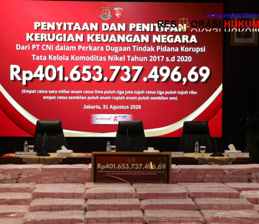 Penyidik JAM PIDSUS Terima Pengembalian Kerugian Negara Rp401,65 Miliar dari PT CNI