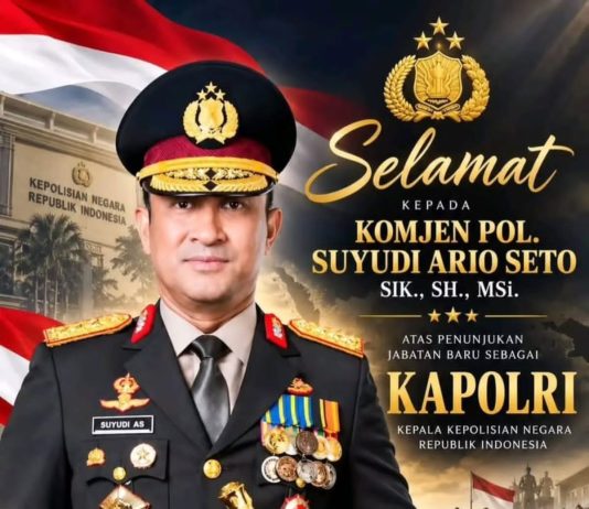KOMJEN POL. SUYUDI ARIO SETO RESMI DILANTIK MENJADI KEPALA KEPOLISIAN NEGARA REPUBLIK INDONESIA
