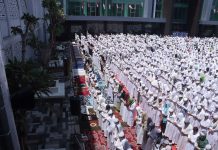 Puluhan Santri PP Dalwa Bersama Polres Pasuruan Gelar Sholat Istisqa’ dan Doa Bersama, Berharap Karhutla Lekas Berlalu