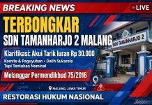 TERBONGKAR! Klarifikasi SDN Tamanharjo 2 Malang Akui Tarik Iuran Rp 30.000, Dalih Sukarela Tapi Tentukan Nominal – Langgar Permendikbud 75/2016