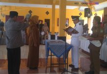 Pelantikan dan Pengambilan Sumpah Jabatan Perangkat Desa Gambiran Formasi Kaur Tata Usah dan Umum Berjalan Khidmat